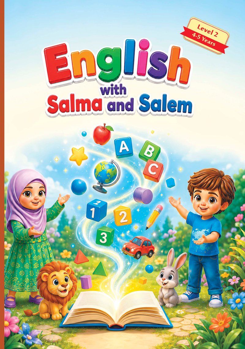 English with Salma and Salem - الغلاف الخلفي