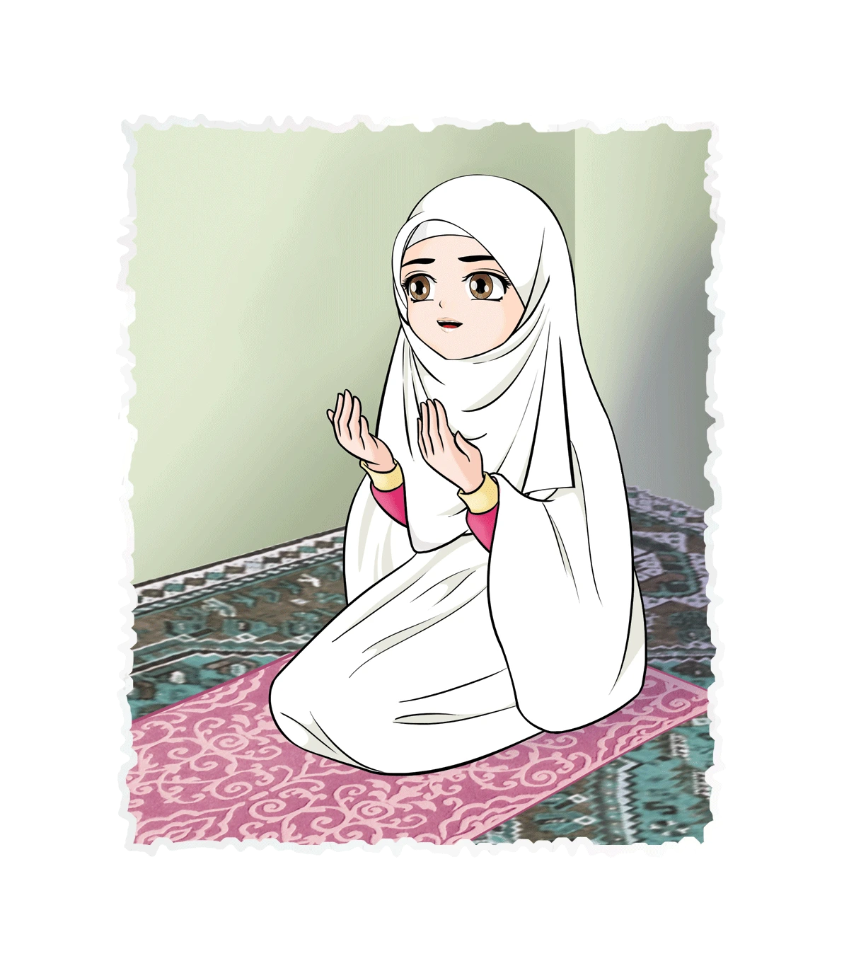 رسم من الكتاب يرافق آدَابُ الذِّكْرِ وَالدُّعَاءِ