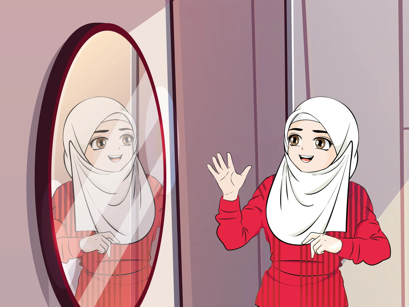 رسم من الكتاب يرافق إِعْطَاءُ الدِّينِ الأَوْلَوِيَّةَ فِي حَيَاتِكَ