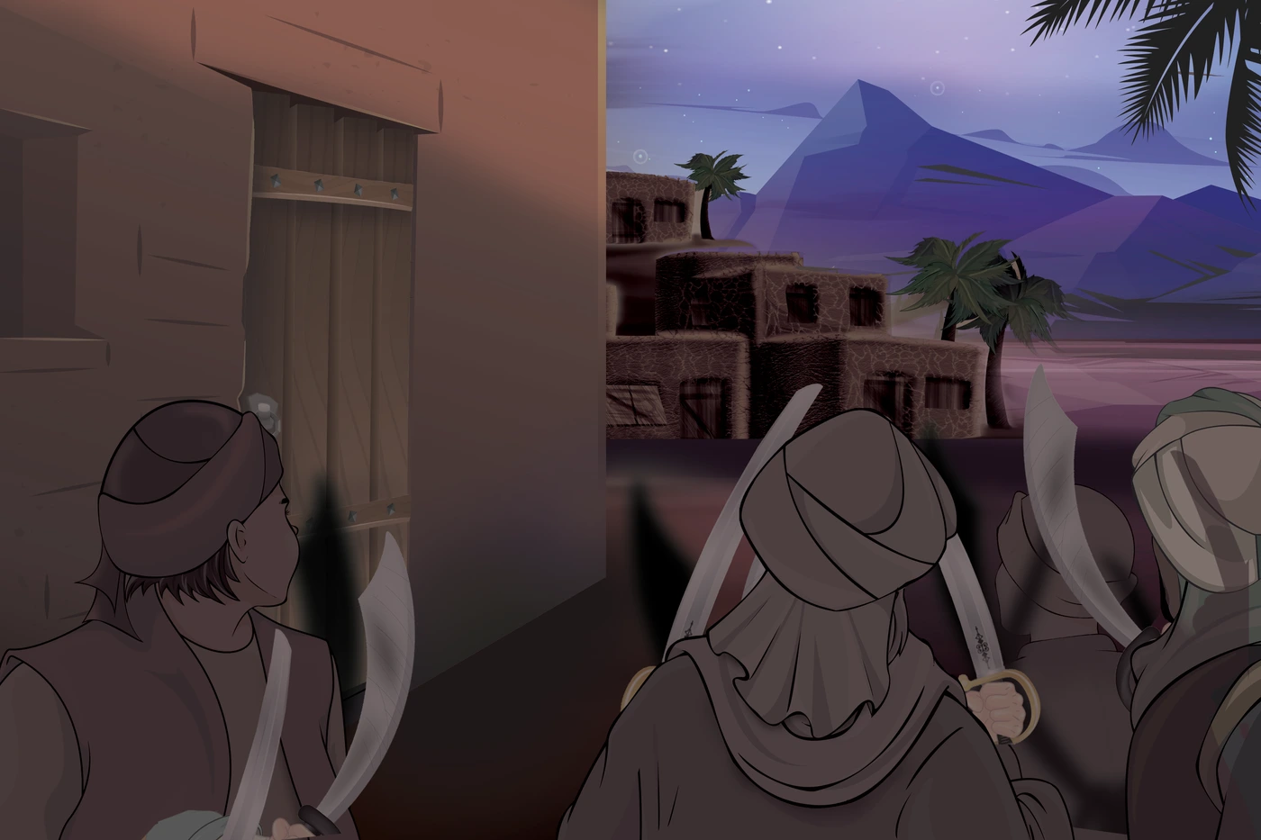 رسم من الكتاب يرافق الأَدَبُ مَعَ رَسولِ اللهِ مُحَمَّدٍ ﷺ