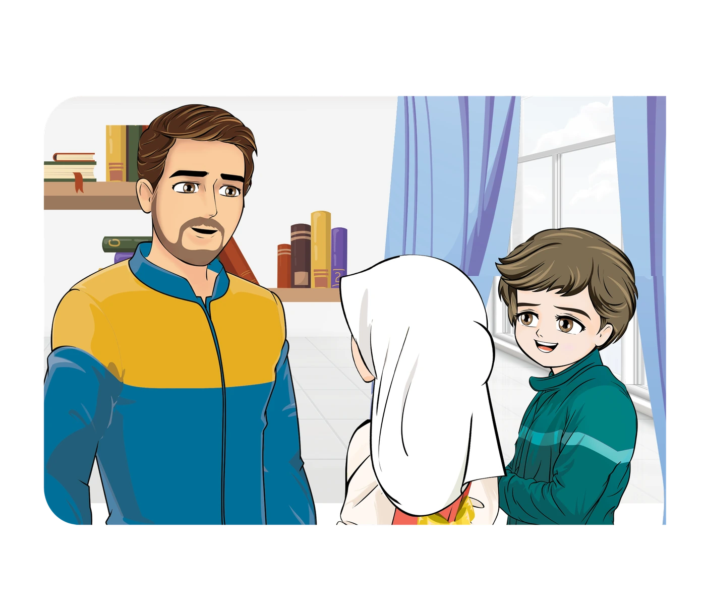 رسم من الكتاب يرافق نَشْأَةُ بَنِي آدَمَ