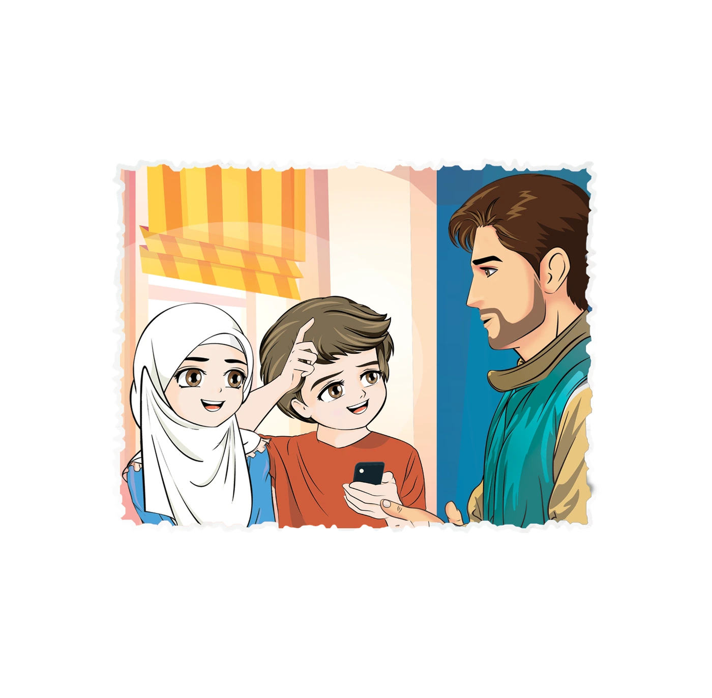 رسم من الكتاب يرافق وَظَائِفُ الأَنْبِيَاءِ وَالرُّسُلِ وَصِفَاتُهُمْ