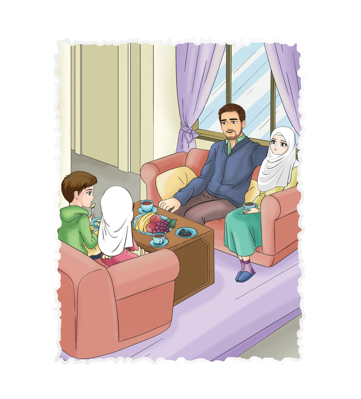 رسم من الكتاب يرافق إِبْلِيسُ وَمَعْصِيَةُ الإِنْسَانِ الأُولَى